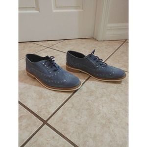 Giorgio Brutini Blue suede wingtip oxford men 10.5